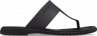 Womens Crocs Tulum Flip Black / Black