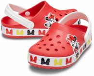 CROCS FUN LAB DISNEY MINNIE MOUSE BAND CLOG flame